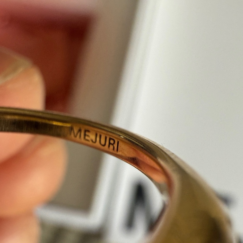 Mejuri ORGANIC DÔME THIN MARQUISE CUT NESTING RING Size 6 - Picture 4 of 5